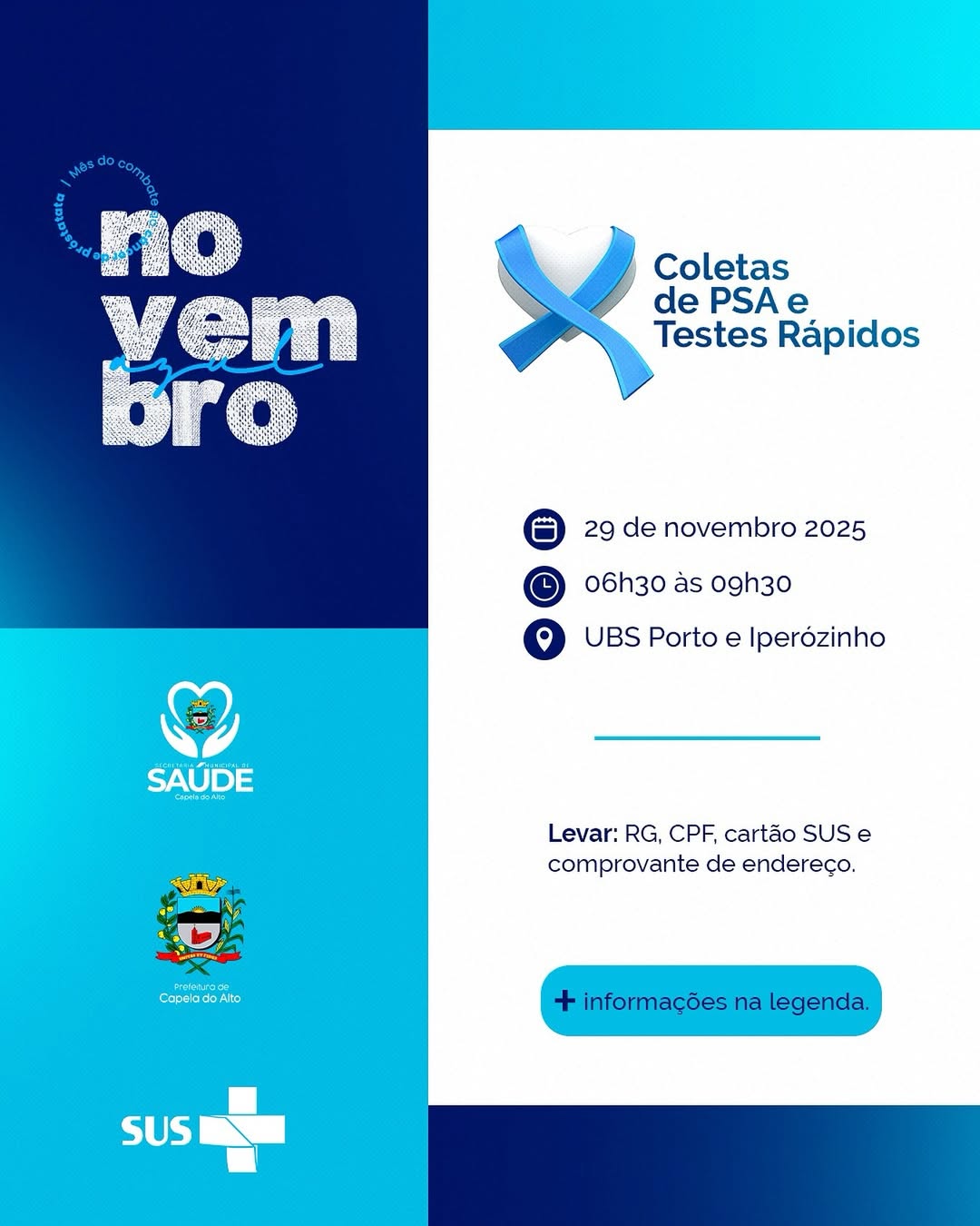 Novembro Azul em AÇÃO! 🩵🩺