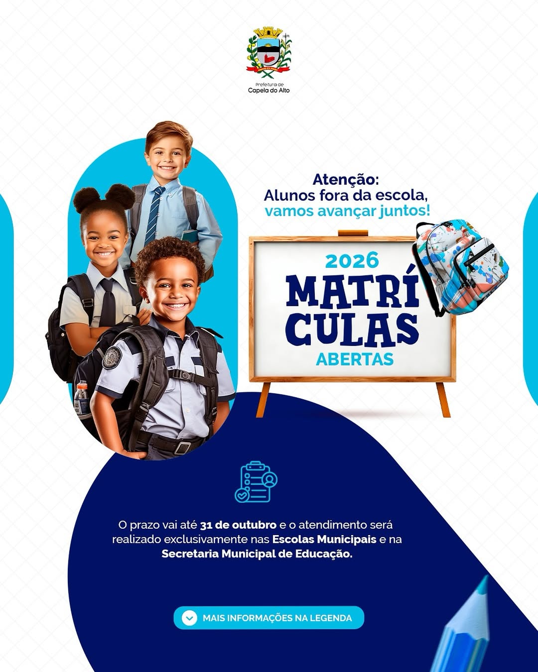 Matrículas 2026 abertas 📚