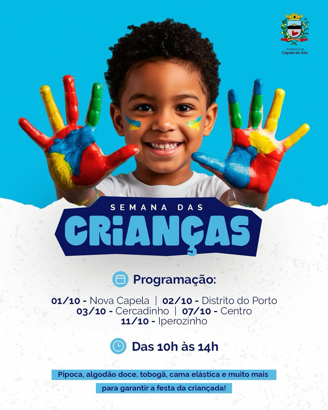 Semana das Crianças em Capela do Alto 🥳🎉