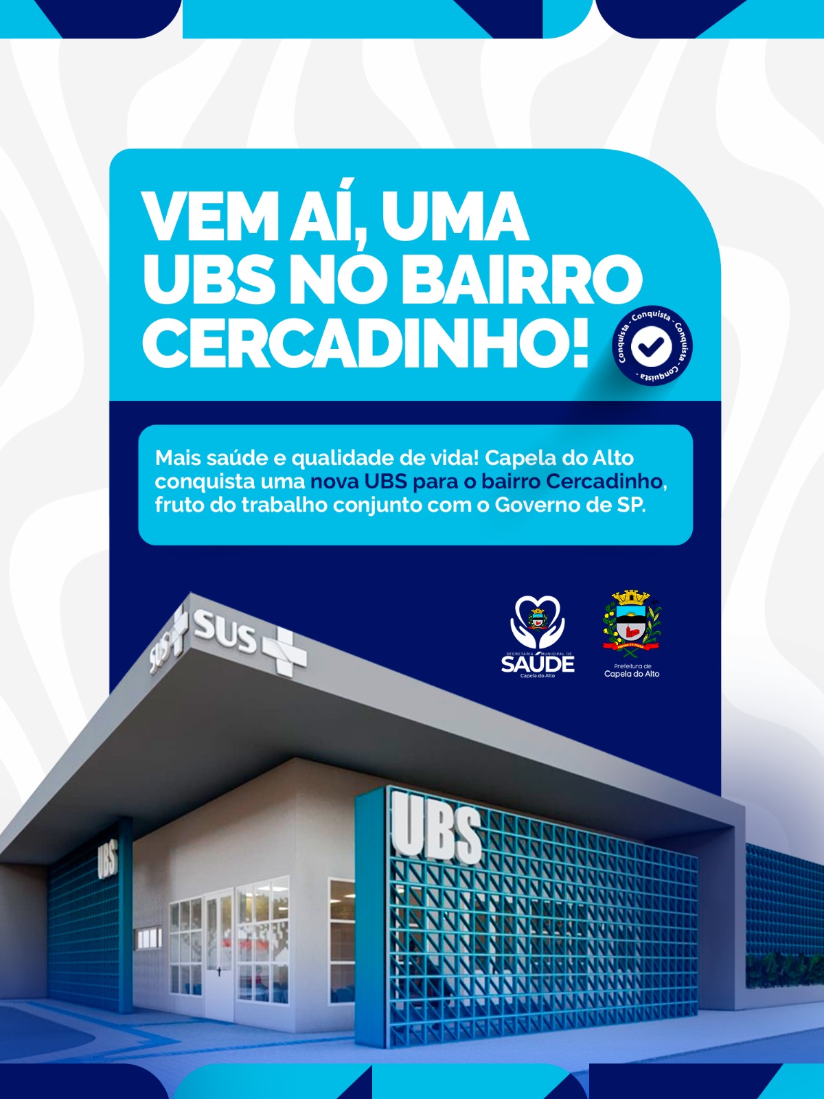UBS confirmada no Bairro Jd. Esperança/Cercadinho! 🏥