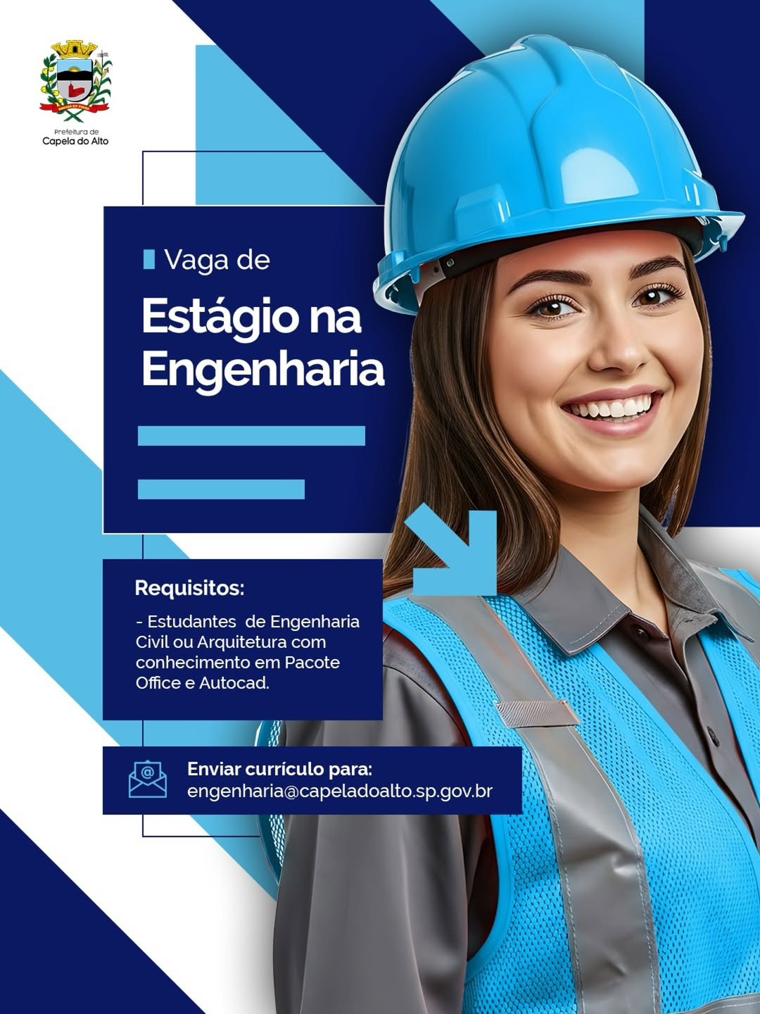 Vaga de Estágio na Engenharia!📢