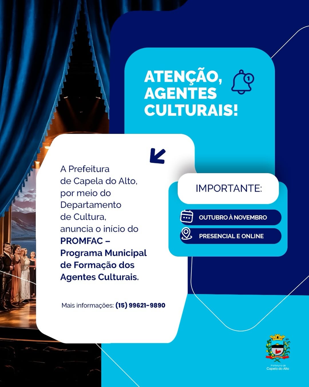 Atenção, Agentes Culturais! 🎭
