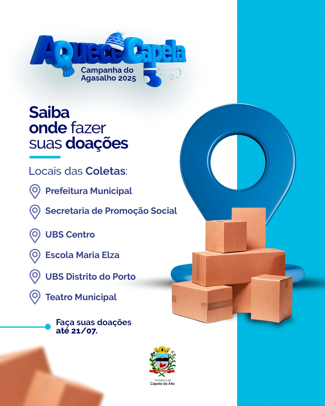 Aquece Capela 2025 - Comunicado ⚠️