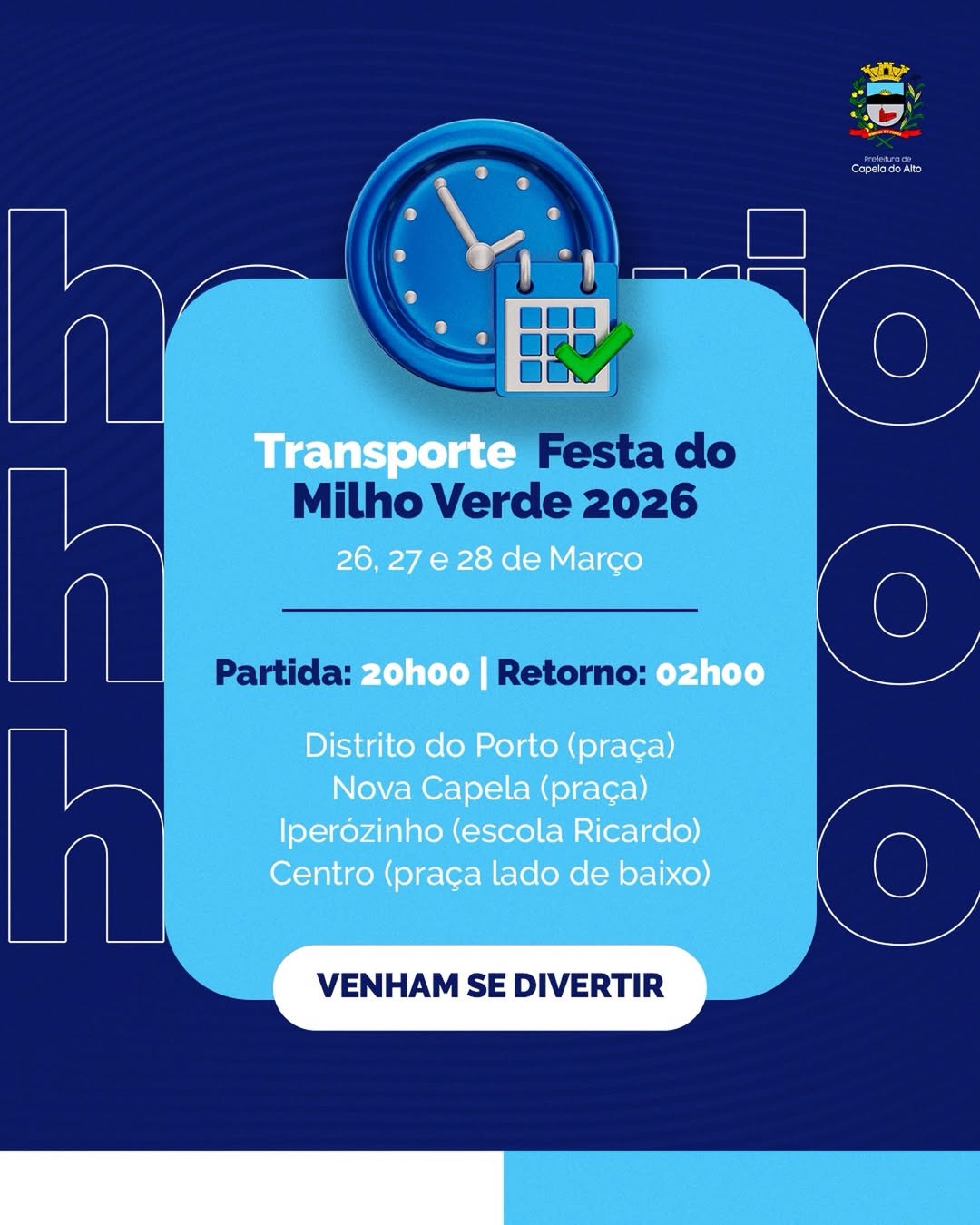 🚍🌽 Atenção, pessoal!