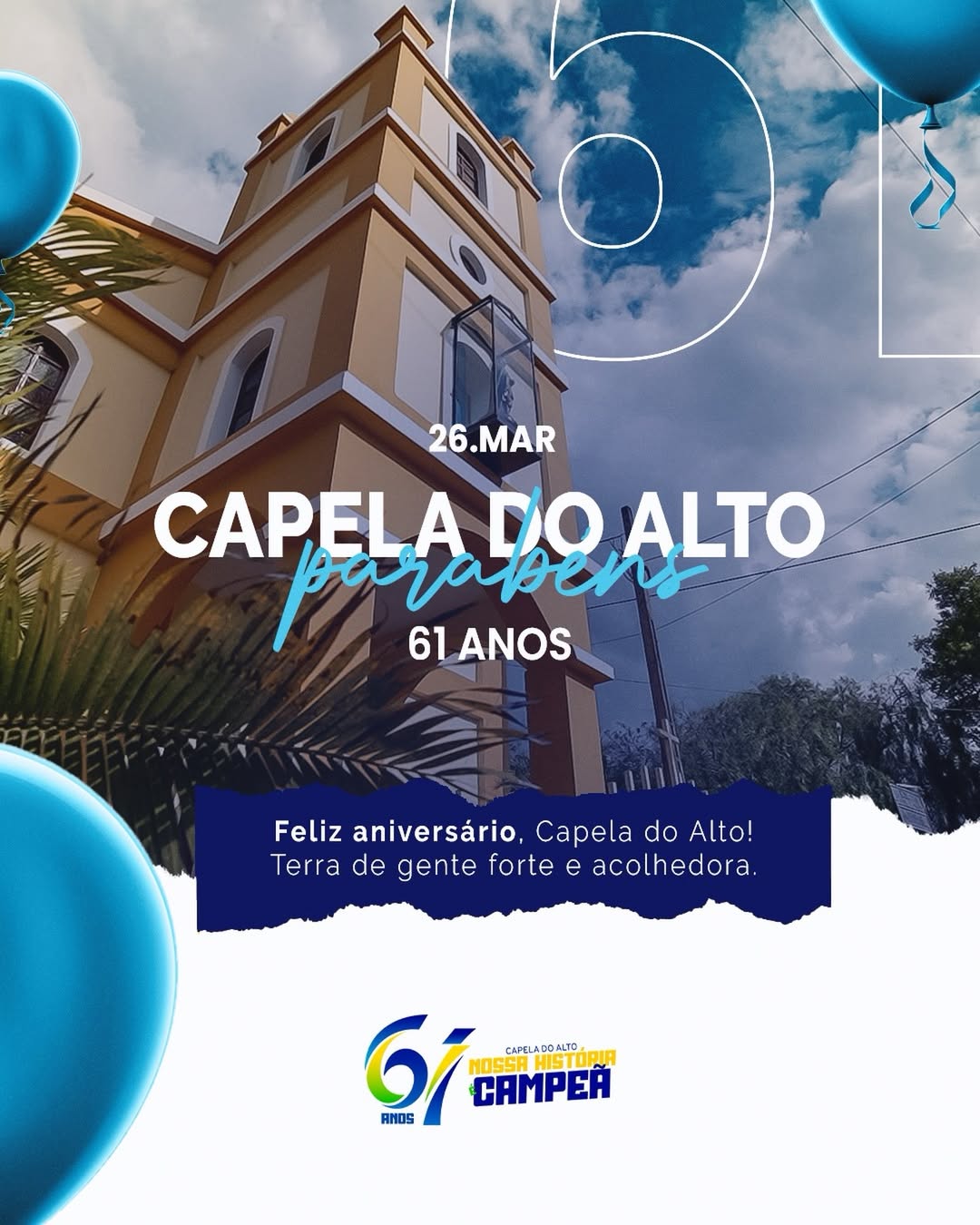 🎉 Parabéns, Capela do Alto!