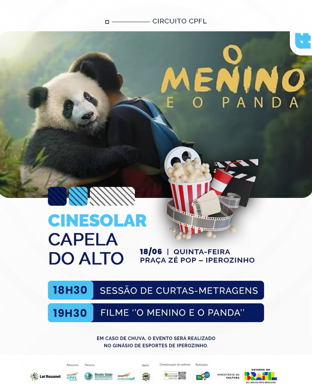 🎬☀️ O CineSolar está chegando em Capela do Alto!