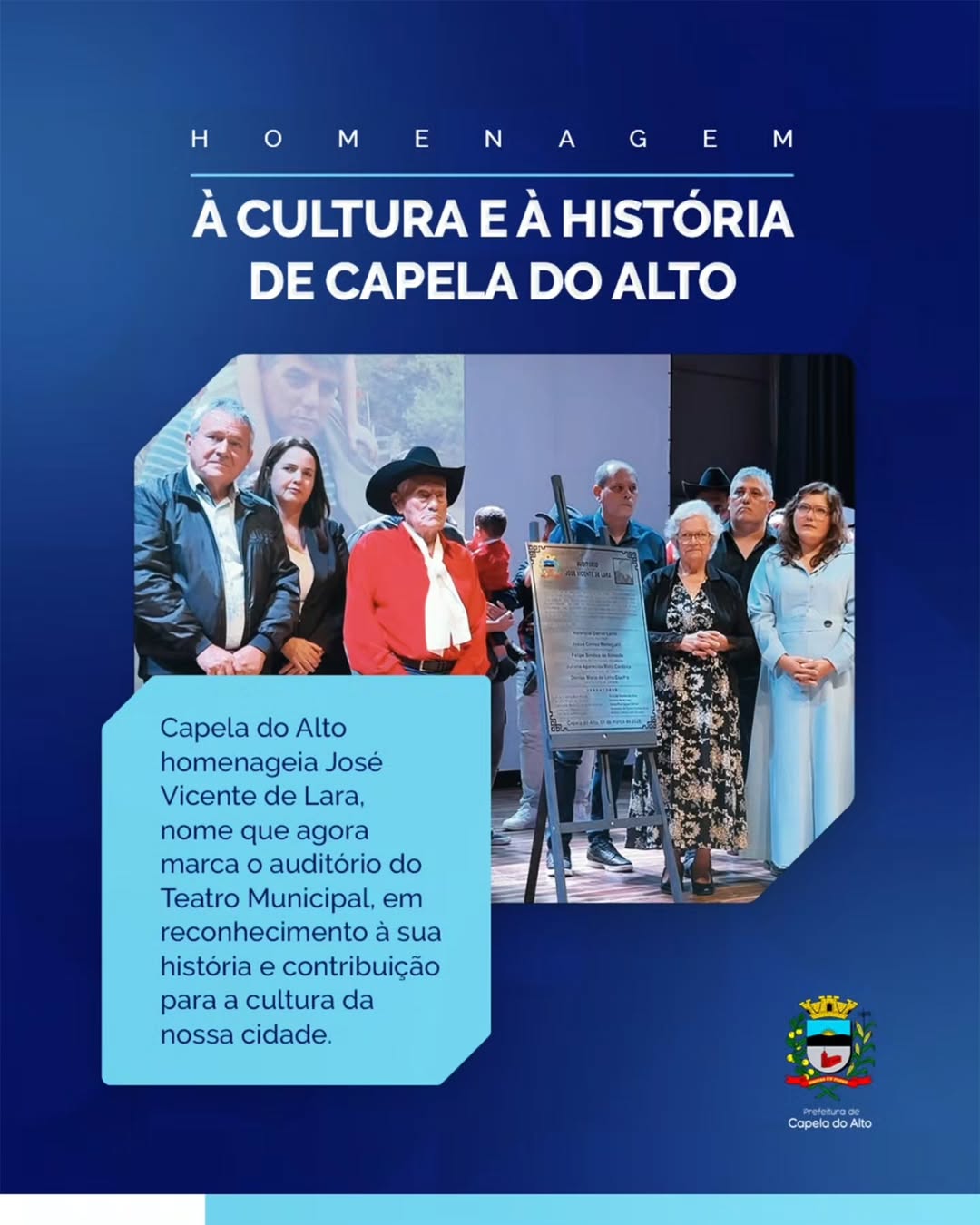 Homenagem à cultura e à história de Capela do Alto 🎭