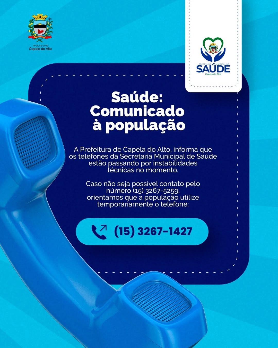 ⚠️ Saúde: Comunicado à população