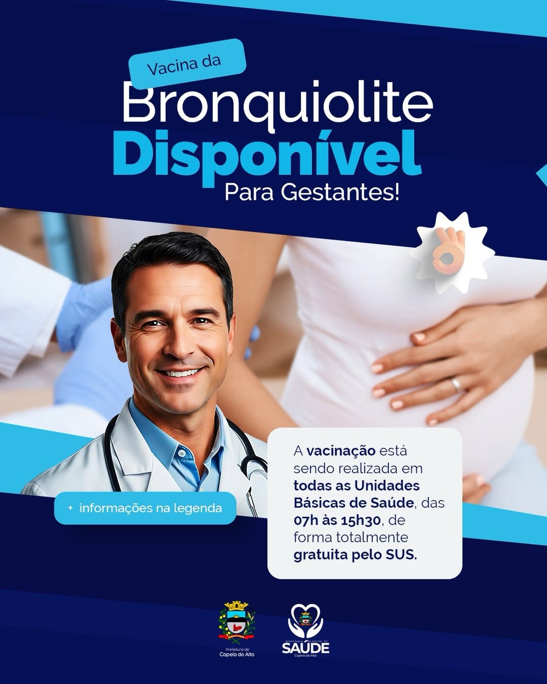 Atenção, GESTANTES de Capela do Alto! 🤰🏻💉