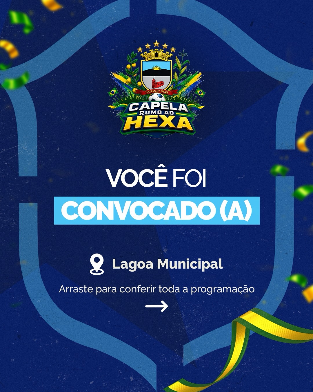 Vem aí, Capela Rumo ao Hexa 🇧🇷 💚💛