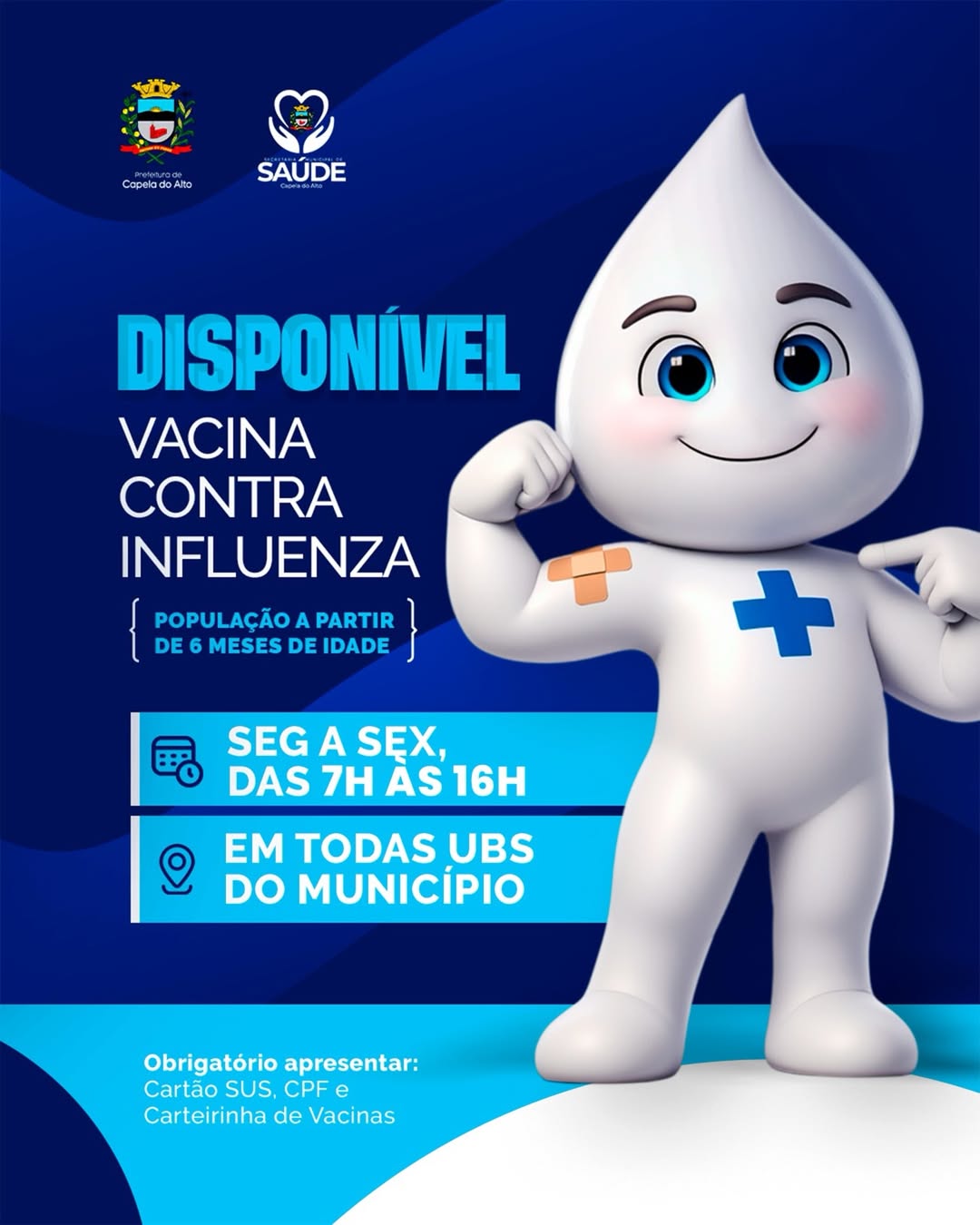 Vacina Gripe Influenza DISPONÍVEL 💉