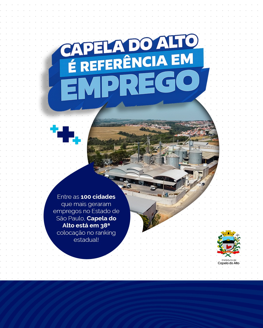 Capela do Alto entre as 100 cidades que mais geraram empregos em SP 📊