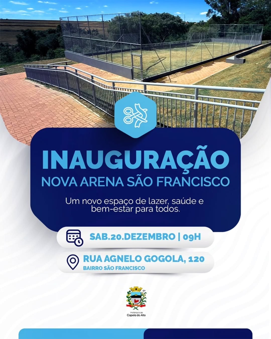 Vem aí, a grande inauguração da nova Arena São Francisco! ⚽