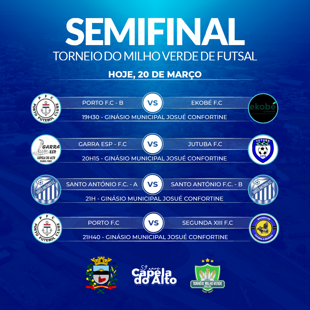 Semifinais do Torneio do Milho Verde de Futsal