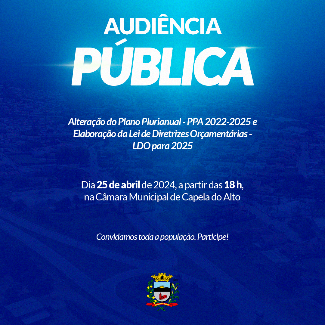 Audiência Pública LDO para 2025