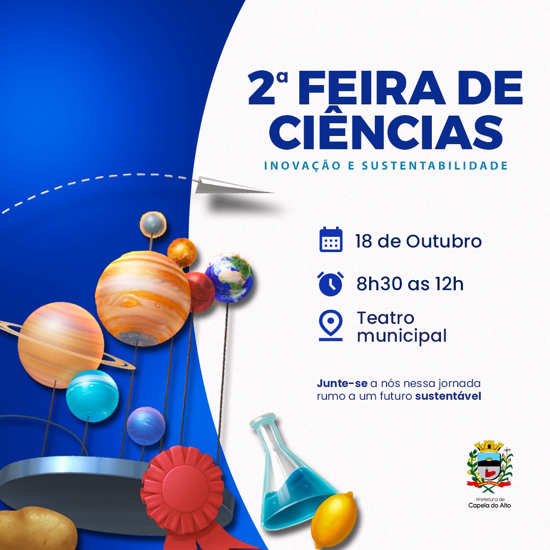 2ª Feira Municipal de Ciências: Inovação e Sustentabilidade