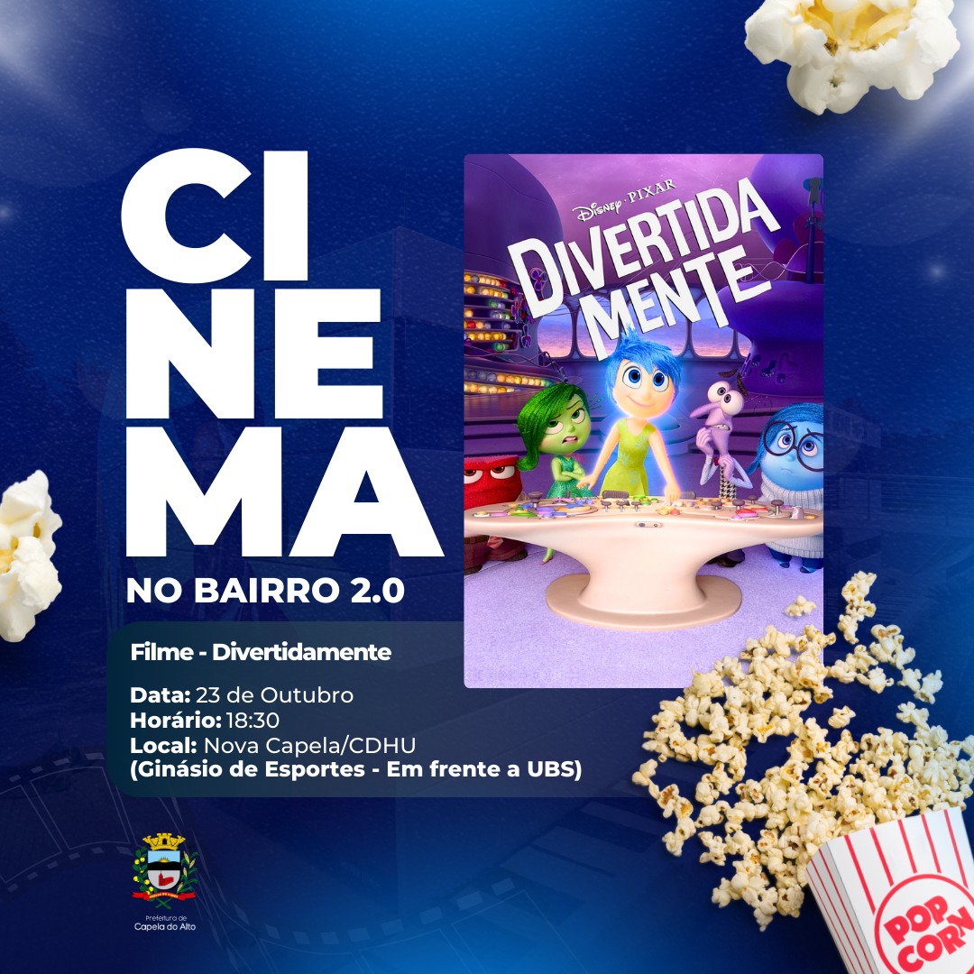 🎬 Cinema no Bairro 2.0 traz mais uma noite de diversão e cultura!