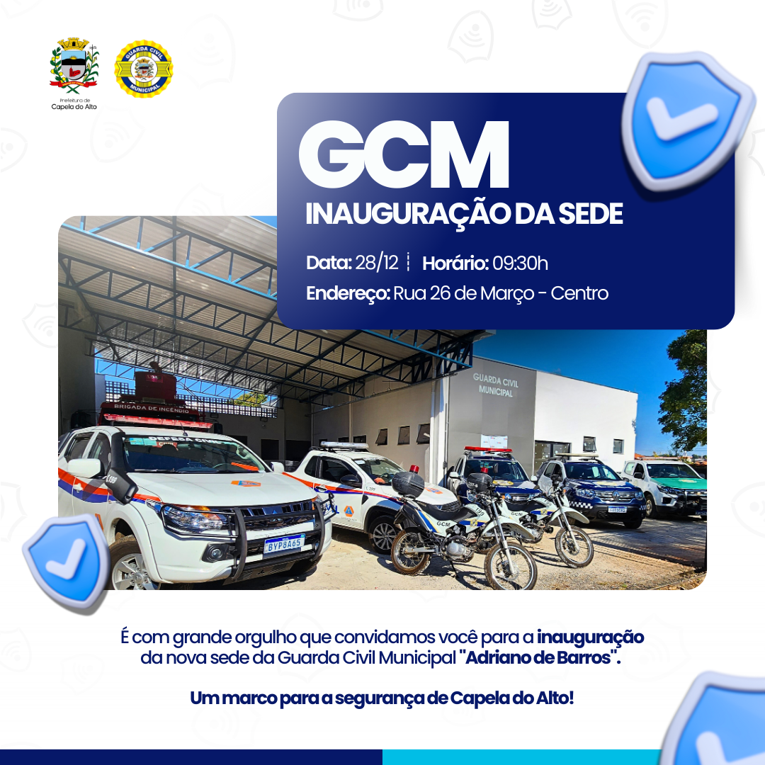 INAUGURAÇÃO: SEDE DA GCM E DO CONSELHO TUTELAR! 🚔🛡️